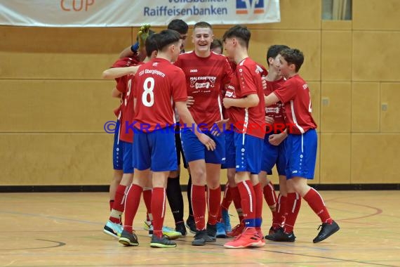 Futsal-Kreismeisterschaften Sinsheim B-Junioren in der Kraichgauhalle in Gemmingen - Futsal Endspiel B-Junioren SV Rohrbach/S vs JSG Obergimpern/Bonfeld/Fürfeld 1 (© Siegfried Lörz)